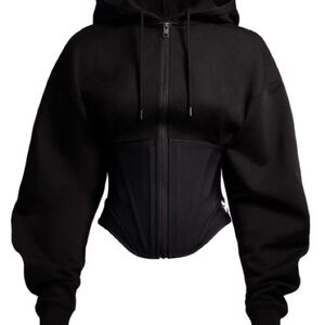 Mugler x H&M corset hoodie